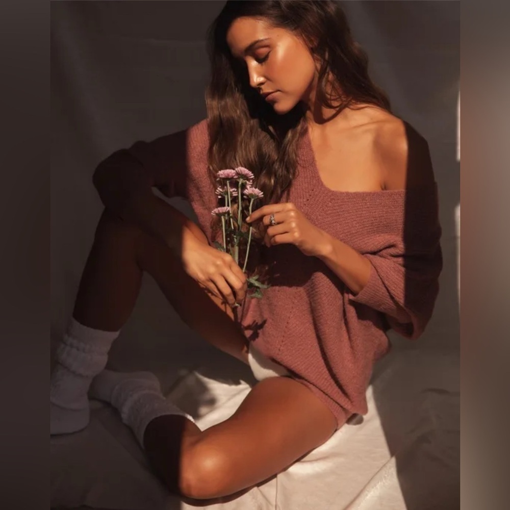 Emerson Mauve Dolman Sleeve Sweater - Picture 6 of 14